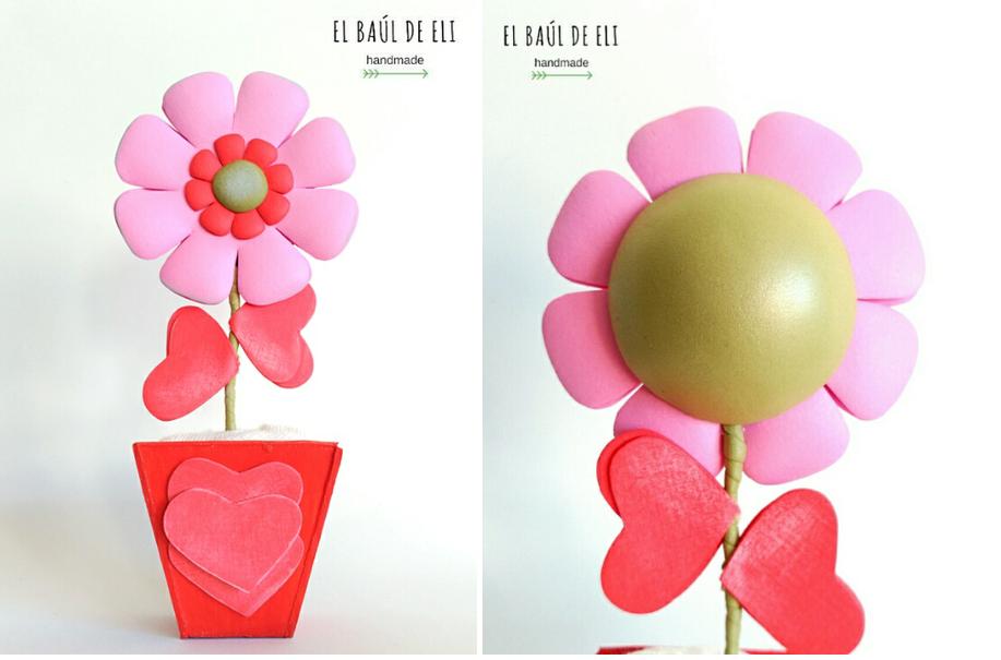 Flor de goma eva para decorar y regalar