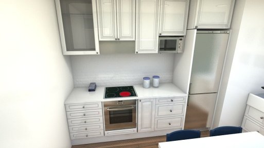 diseño cocina pequeña y complicada | Decorar tu casa es facilisimo.com