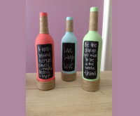 Idea para reciclar botellas de vino