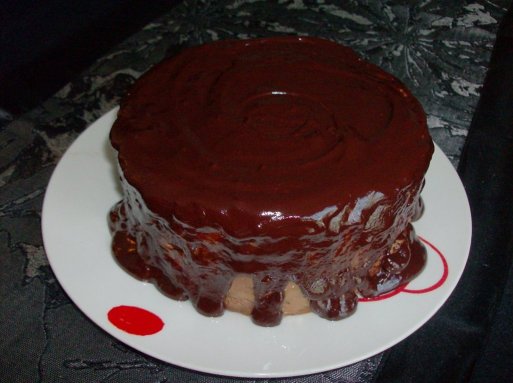Tarta fria de chocolate y naranja...