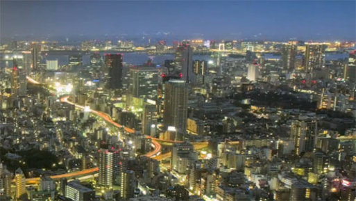  Impresionante time-lapse nocturno de Tokyo