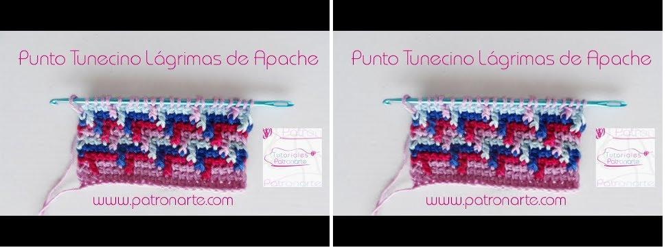 Punto Tunecino Patronarte de Crochet Tunecino  Puntos tunecinos, Crochet  tunecino, Labores de ganchillo