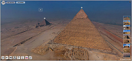  Espectacular y enorme panorámica 3D de las pirámides de Guiza
