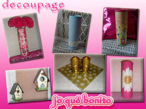 Post colaborativo sobre decoupage jo que bonito