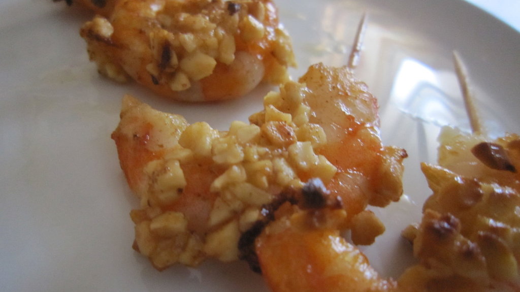  Langostinos almendrados