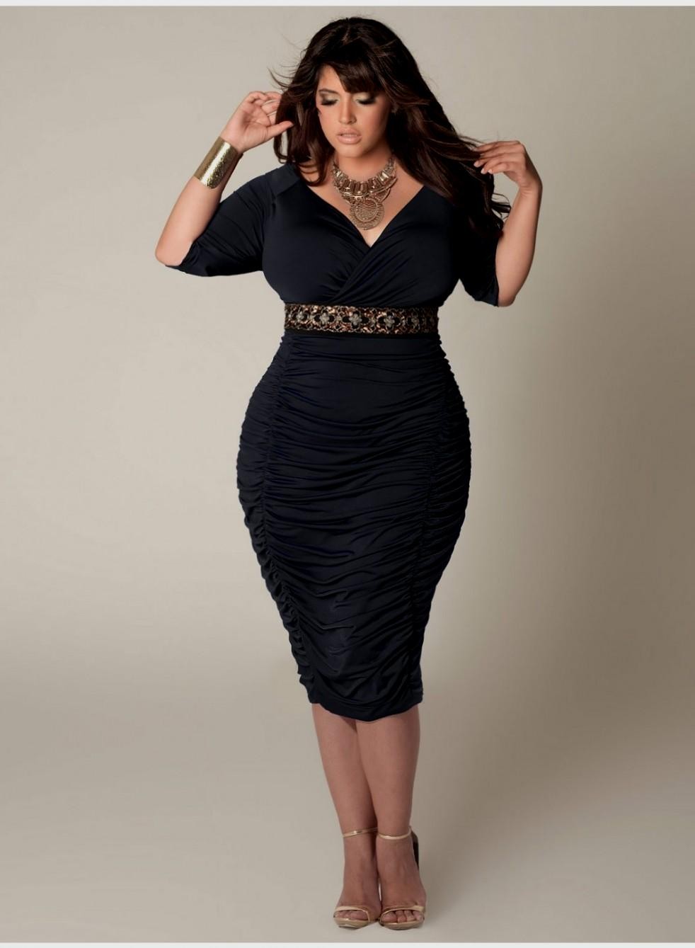 vestidos negros fiesta para gorditas