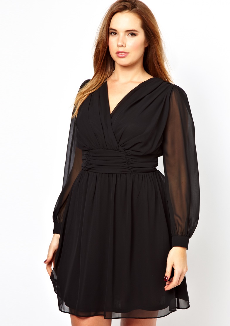 vestidos negros fiesta para gorditas