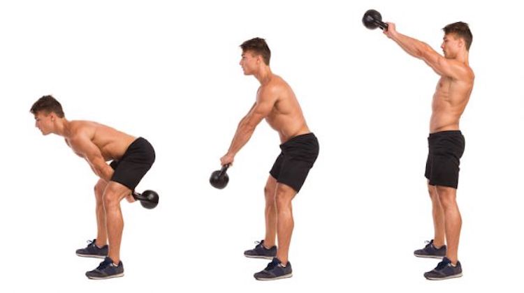 swing pesas rusas abdominales
