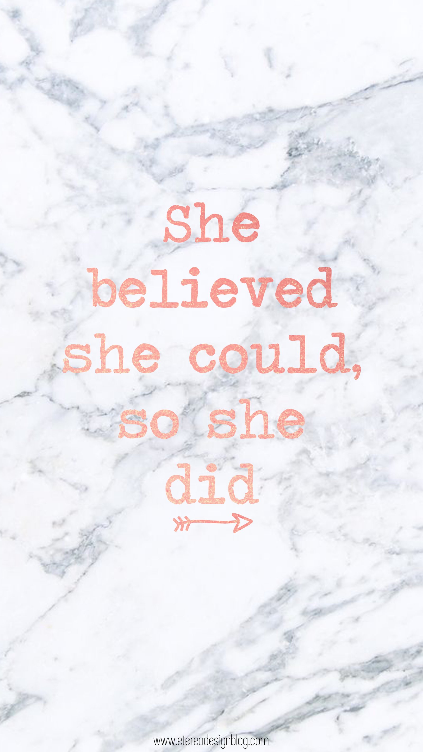 she believe she could