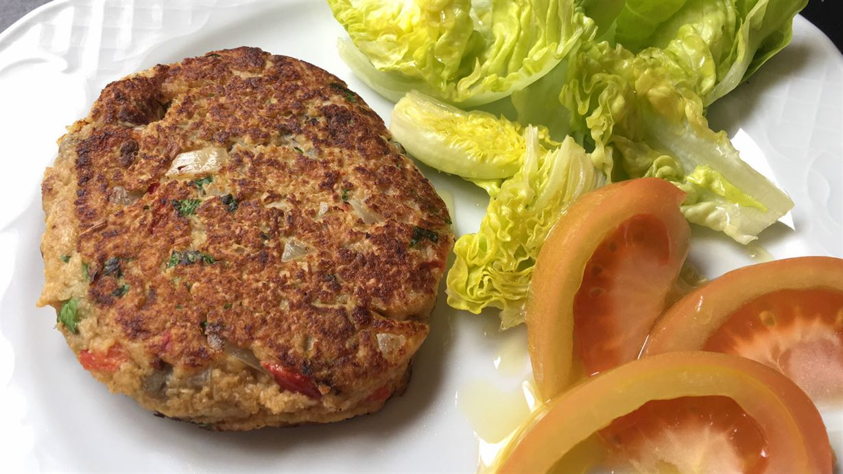 Hamburguesa de berenjena