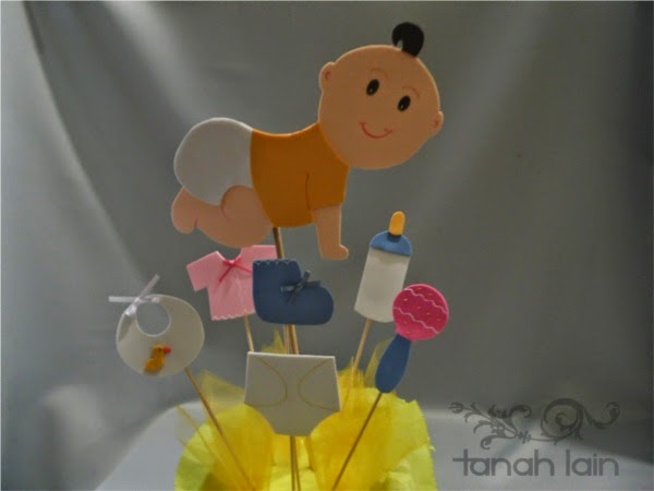 centro de mesa para baby shower