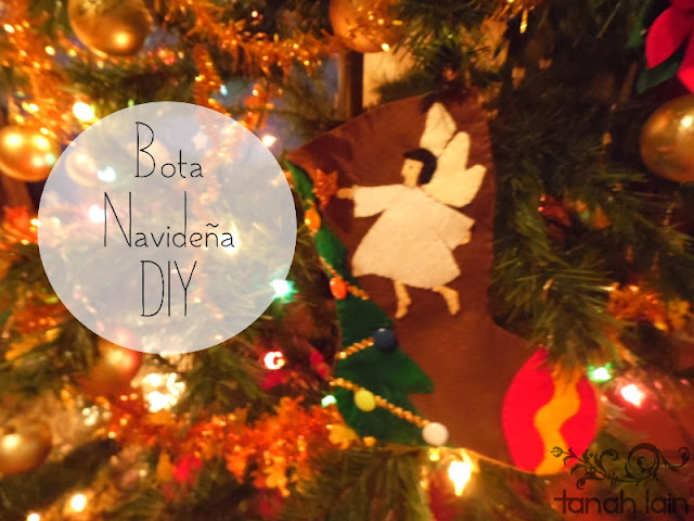 Cómo hacer una bota navideña