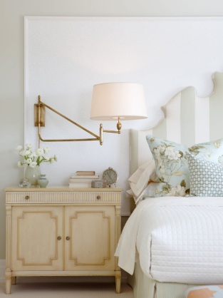 Este oasis de estampados de Sarah Richardson , sigue manteniendo serenidad sin sacrificar color.