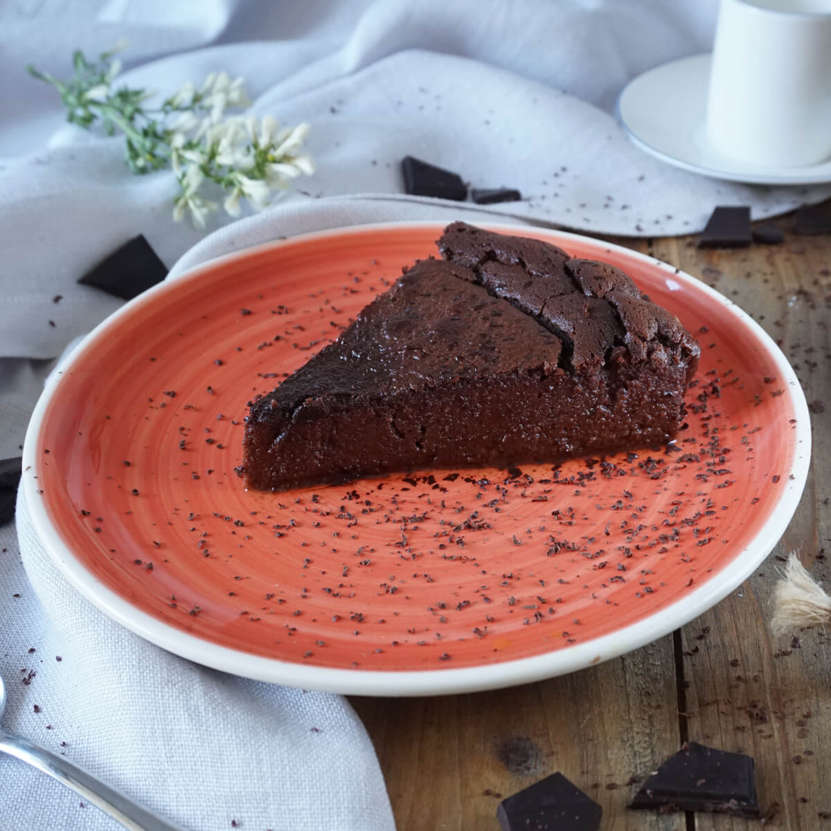 Tarta de queso y chocolate