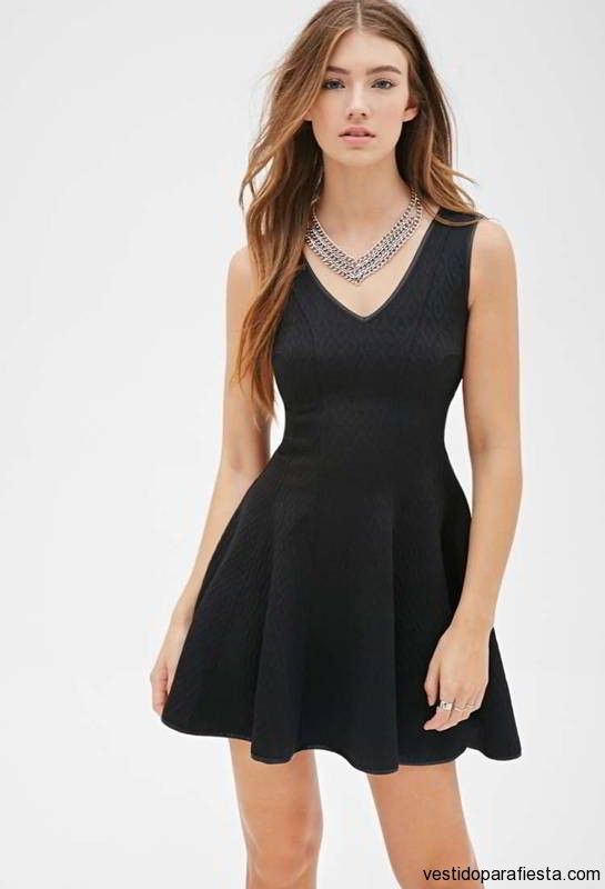 vestidos fiesta negro cortos 