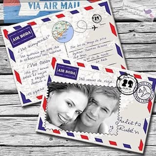 Nos vamos de ..... Boda! Una postal que es la invitacin de boda! #invitaciones #Invitacionesdeboda #invitacionesviajeros #boda #bodas2016