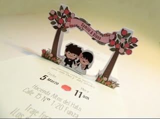 Invitacin pop-up Camilo & Diana #invitacionesdeboda