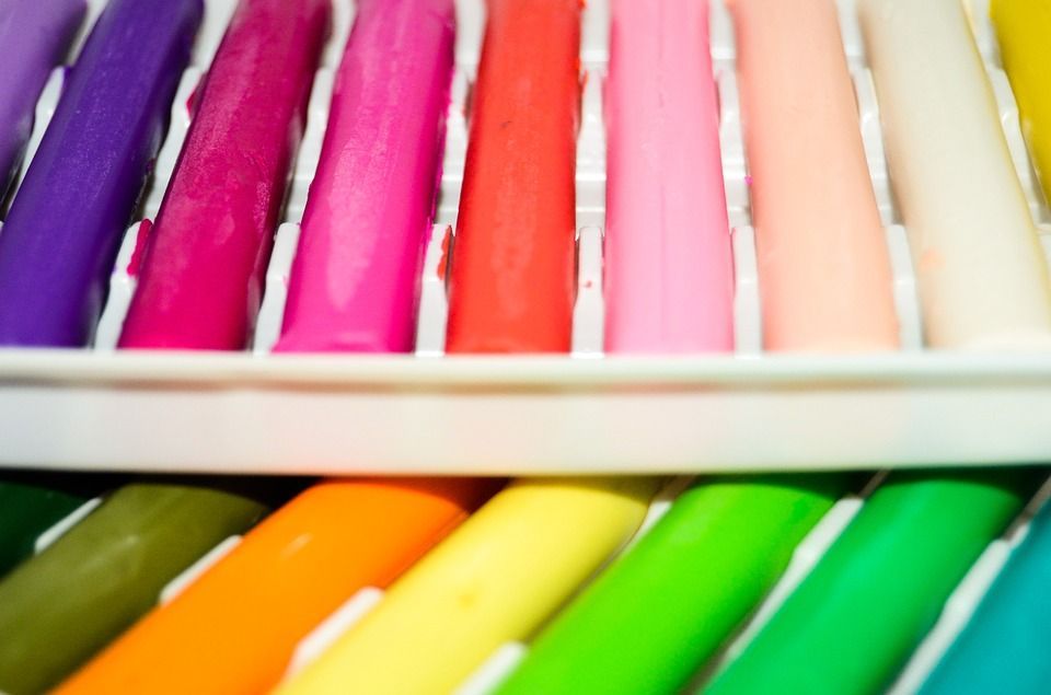 plastilina comestible de colores