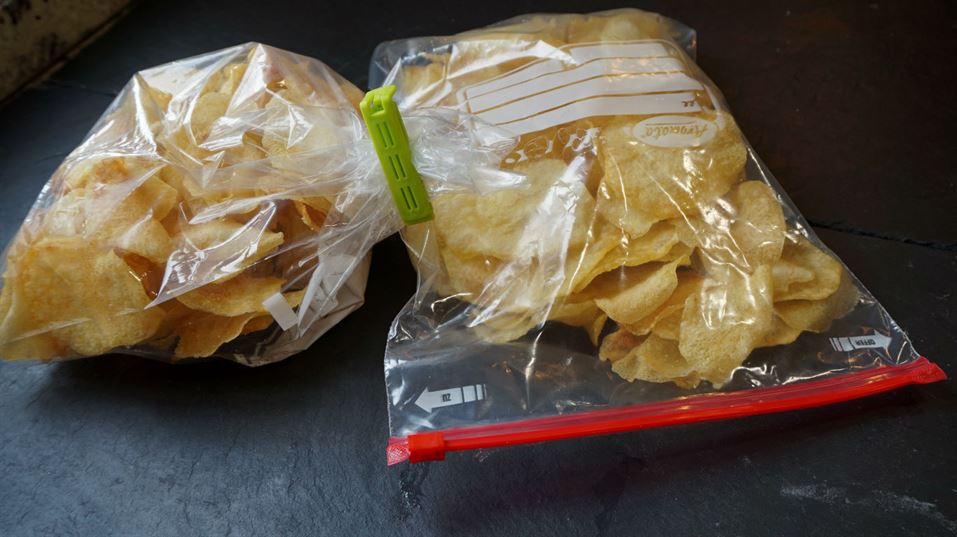 Conservaciión de las patatas chips