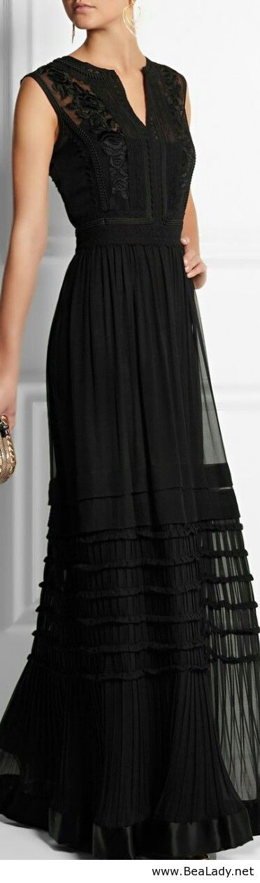 vestidos negros fiesta largos 