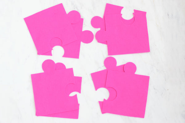piezas de puzzle de fieltro