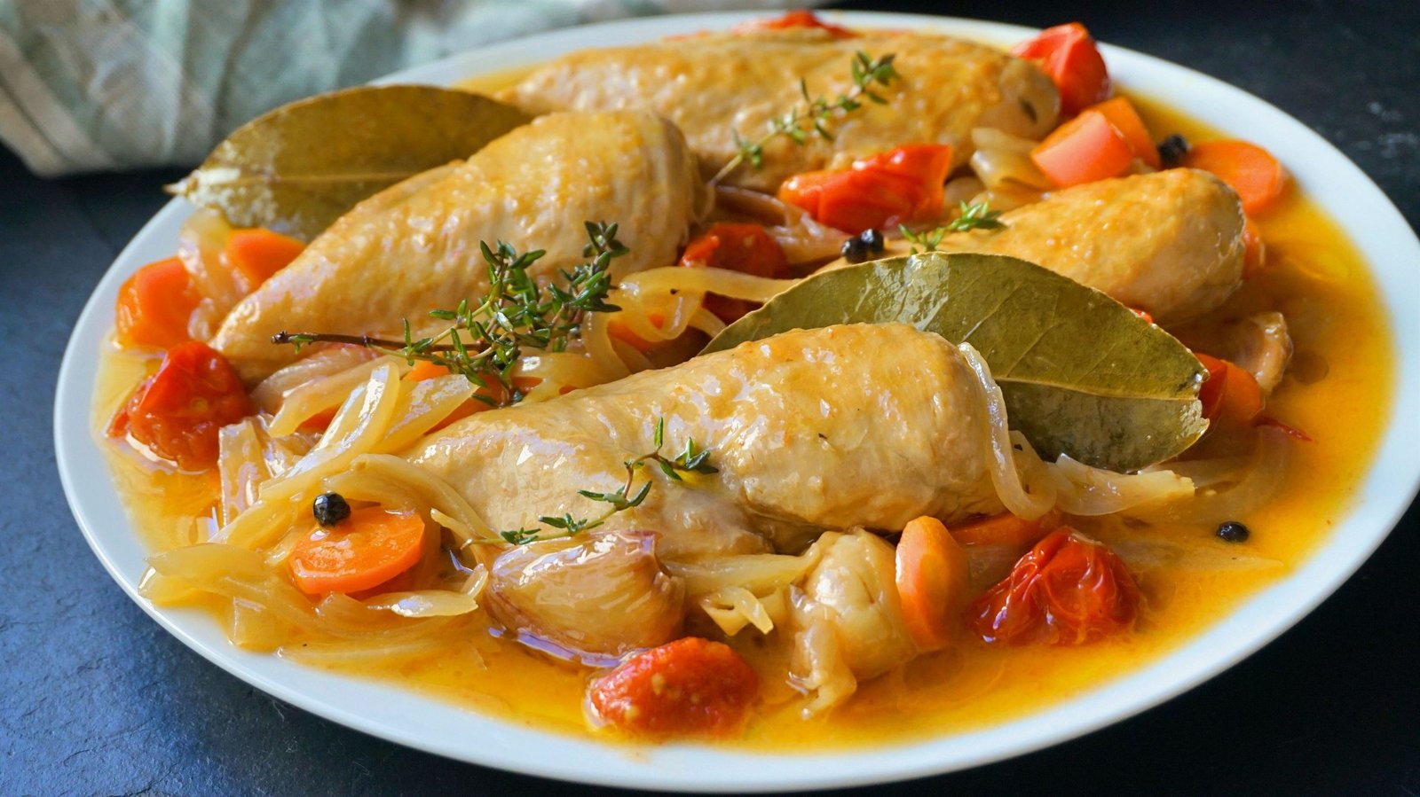Pechugas de pollo en escabeche