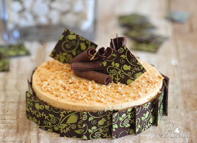 Tarta mousse de turrón
