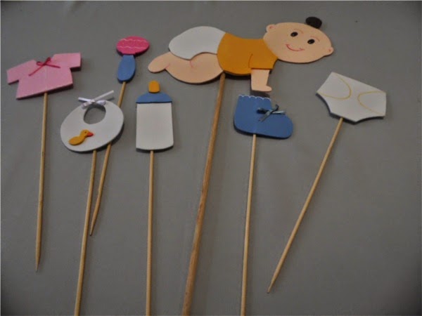 centro de mesa para baby shower